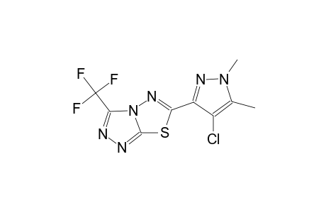6-(4-chloro-1,5-dimethyl-1H-pyrazol-3-yl)-3-(trifluoromethyl)[1,2,4]triazolo[3,4-b][1,3,4]thiadiazole