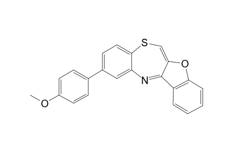 7-(4"-Methoxyphenyl)benzofuro[1',2'-c]-[1,5]benzothiazepine