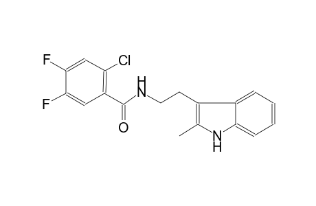 benzamide, 2-chloro-4,5-difluoro-N-[2-(2-methyl-1H-indol-3-yl)ethyl]-
