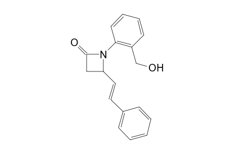 1-[2-(hydroxymethyl)phenyl]-4-[(E)-2-phenylethenyl]-2-azetidinone