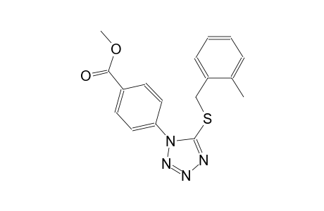 benzoic acid, 4-[5-[[(2-methylphenyl)methyl]thio]-1H-tetrazol-1-yl]-,methyl ester