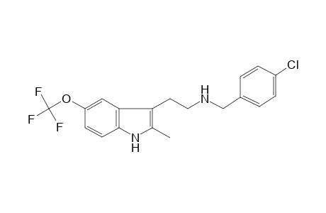 (4-Chlorobenzyl)[2-(2-methyl-5-trifluoromethoxy-1H-indol-3-yl)ethyl]amine