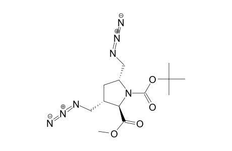 Methyl (2R*,3S*,5R*)-3,5-bis(azidomethyl)-1-(tert-butoxycarbonyl)pyrrolidine-2-carboxylate