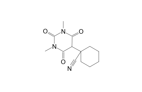 cyclohexanecarbonitrile, 1-(hexahydro-1,3-dimethyl-2,4,6-trioxo-5-pyrimidinyl)-