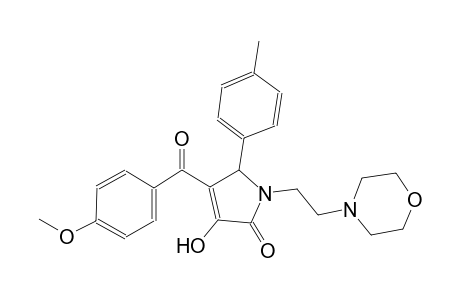 2H-pyrrol-2-one, 1,5-dihydro-3-hydroxy-4-(4-methoxybenzoyl)-5-(4-methylphenyl)-1-[2-(4-morpholinyl)ethyl]-