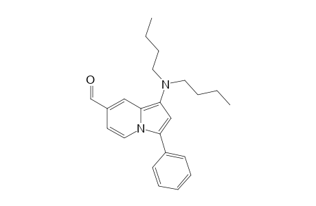 1-(Dibutylamino)-3-phenylindolizine-7-carbaldehyde