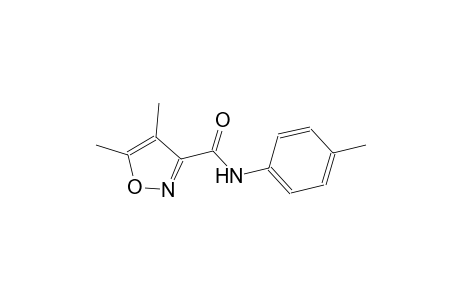 4,5-dimethyl-N-(4-methylphenyl)-3-isoxazolecarboxamide