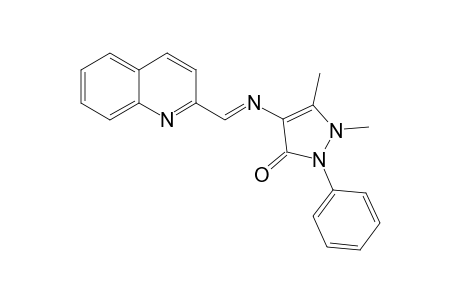 4-( 2'-Quinolylmethyleneamino)-1-methyl-2,3-dimethyl-5-pyrazolone