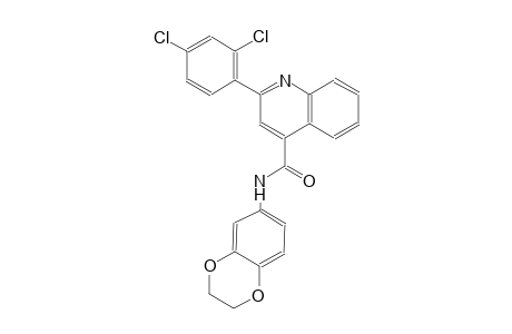2-(2,4-dichlorophenyl)-N-(2,3-dihydro-1,4-benzodioxin-6-yl)-4-quinolinecarboxamide