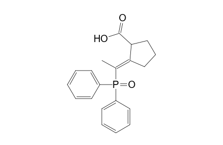 Cyclopentanecarboxylic acid, 2-[1-(diphenylphosphinyl)ethylidene]-, (E)-
