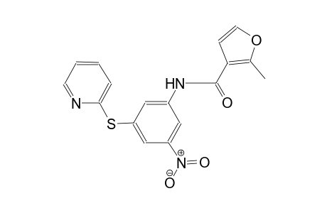 2-methyl-N-[3-nitro-5-(2-pyridinylsulfanyl)phenyl]-3-furamide