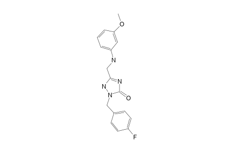 2-[(4-Fluorophenyl)methyl]-5-([(3-methoxyphenyl)amino]methyl)-2,3-dihydro-1H-1,2,4-triazol-3-one