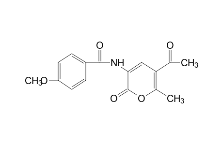 N-(5-ACETYL-6-METHYL-2-OXO-2H-PYRAN-3-YL)-p-ANISAMIDE