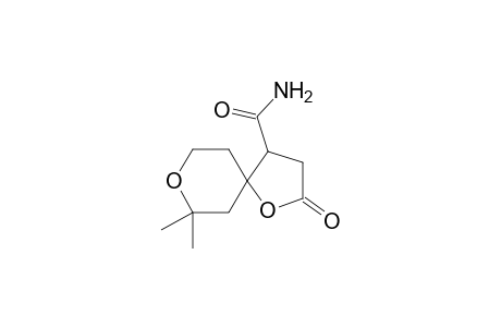 7,7-Dimethyl-2-oxo-1,8-dioxaspiro[4.5]decane-4-carboxamide