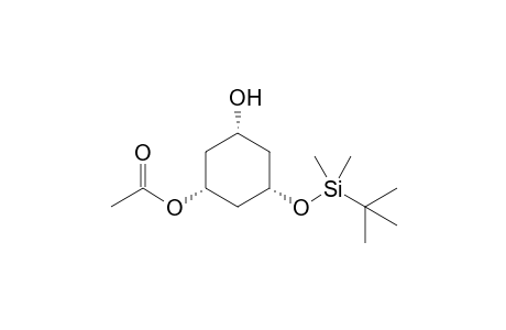 (1R,3S,5S)-1-Acetoxy-3-hydroxy-5-(tert-butyldimethylsilyloxy)cyclohexane