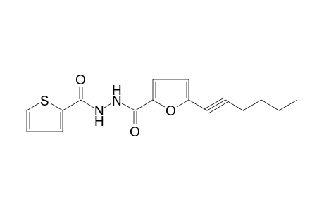 Furane-2-carbohydrazide, 5-(1-hexynyl)-N2-(2-thenoyl)-