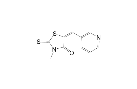 (5E)-3-methyl-5-(3-pyridinylmethylene)-2-thioxo-1,3-thiazolidin-4-one