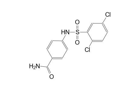 4-{[(2,5-dichlorophenyl)sulfonyl]amino}benzamide