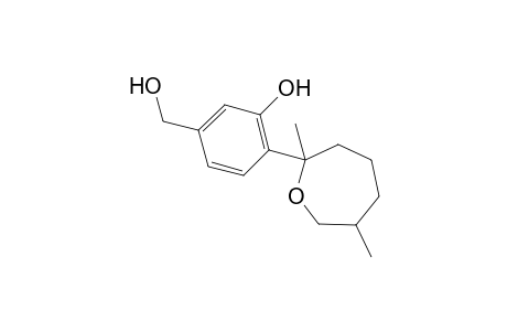 2-(2,6-dimethyl-2-oxepanyl)-5-(hydroxymethyl)phenol