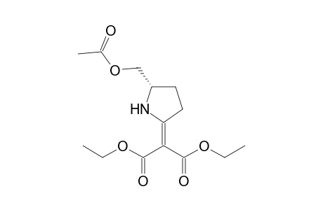 (S)-2-Bis(ethoxycarbonyl)methylidene-5-acetoxymethylpyrrolidine