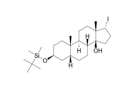 (3S,5R,8R,9S,10S,13S,14S,17R)-3-[tert-butyl(dimethyl)silyl]oxy-17-iodanyl-10,13-dimethyl-1,2,3,4,5,6,7,8,9,11,12,15,16,17-tetradecahydrocyclopenta[a]phenanthren-14-ol