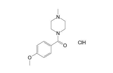 1-p-anisoyl-4-methylpiperazine, monohydrochloride