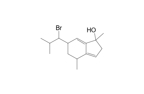 6-(1-Bromo-2-methylpropyl)-1,4-dimethyl-2,4,5,6-tetrahydro-1H-inden-1-ol