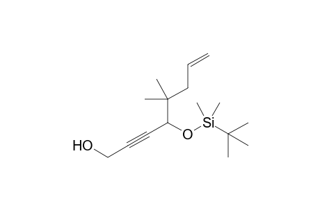 4-[(t-Butyldimethylsilyl)oxy]-5,5-dimethyloct-7-en-2-yn-1-ol