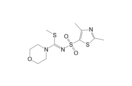 N-[(2,4-dimethyl-5-thiazolyl)sulfonyl]thio-4-morpholinecarboximidic acid, methyl ester