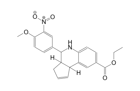 3H-cyclopenta[c]quinoline-8-carboxylic acid, 3a,4,5,9b-tetrahydro-4-(4-methoxy-3-nitrophenyl)-, ethyl ester, (3aS,4R,9bR)-