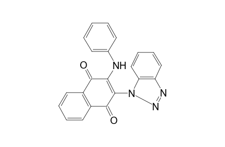 2-(benzotriazol-1-yl)-3-phenylazanyl-naphthalene-1,4-dione