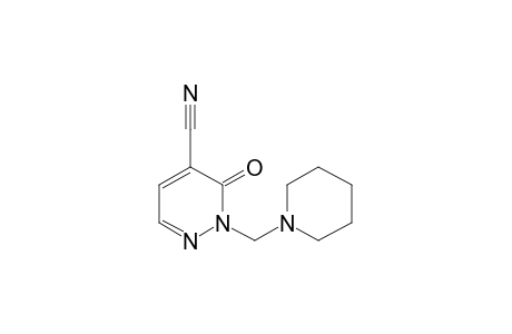2,3-DIHYDRO-3-OXO-2-(PIPERIDINOMETHYL)-4-PYRIDAZINECARBONITRILE