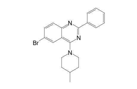 2-(Phenyl)-4-(4-methylpiperidino)-6-bromoquinazoline