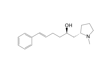 2-Pyrrolidineethanol, 1-methyl-.alpha.-(4-phenyl-3-butenyl)-, [R*,S*-(E)]-(+)-