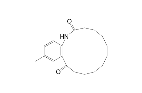 15-Methyl-1-aza-[12]-orthocyclophane-2,12-dione