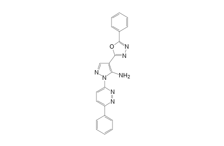 4-(5-phenyl-[1,3,4]oxadiazol-2-yl)-2-(6-phenyl-pyridazin-3-yl)-2H-pyrazole-3-ylamine