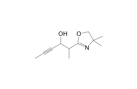 2-(4,4-Dimethyl-4,5-dihydro-1,3-oxazol-2-yl)hex-4-yn-3-ol