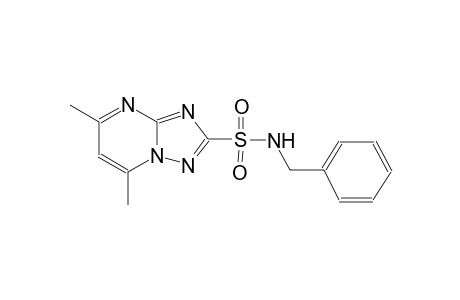 5,7-Dimethyl-N-(phenylmethyl)-[1,2,4]triazolo[1,5-a]pyrimidine-2-sulfonamide