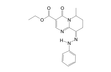 ETHYL-Z-6-METHYL-4-OXO-9-PHENYLHYDRAZONO-6,7,8,9-TETRAHYDRO-4H-PYRIDO-[1,2-A]-PYRIMIDINE-3-CARBOXYLATE