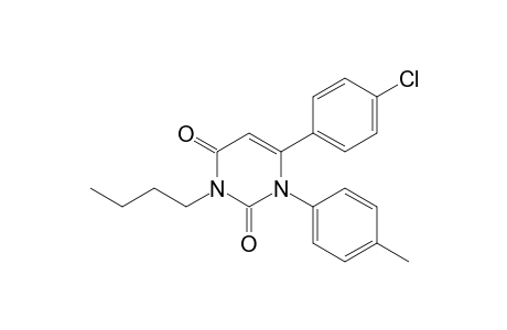 3-Butyl-6-(4-chlorophenyl)-1-p-tolylpyrimidine-2,4(1H,3H)-dione