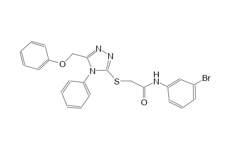 N-(3-bromophenyl)-2-{[5-(phenoxymethyl)-4-phenyl-4H-1,2,4-triazol-3-yl]sulfanyl}acetamide