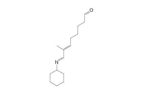 Cyclohexanamine, N-(2-methyl-8-oxo-oct-2-en-1-ylidene)-