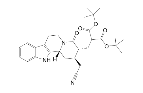 17-Norcorynan-18,18-dicarboxylic acid, 16-cyano-21-oxo-, bis(1,1-dimethylethyl) ester, (3.beta.)-(.+-.)-