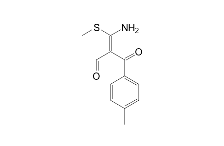 3-Amino-2-(4-methylbenzoyl)-3-(methylsulfanyl)-2-propenal