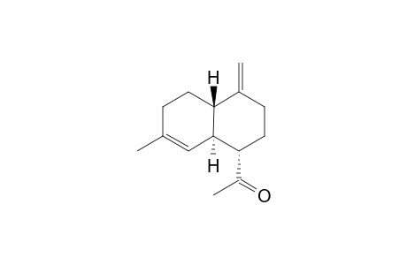 1-(1,2,3,4,4a.beta.,5,6,8a.alpha.-octahydro-7-methyl-4-methylene-1-.alpha.-naphthyl)ethanone