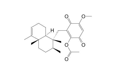 2,5-Cyclohexadiene-1,4-dione, 2-(acetyloxy)-5-methoxy-3-[(1,2,3,4,4a,7,8,8a-octahydro-1,2,4a,5-tetramethyl-1-naphthalenyl)methyl]-, [1R-(1.alpha.,2.beta.,4a.beta.,8a.alpha.)]-