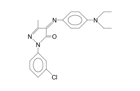 1-(3-Chloro-phenyl)-4-(4-N,N-diethylamino-phenylimino)-3-methyl-2-pyrazolin-5-one