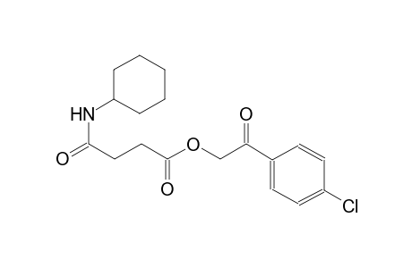 2-(4-chlorophenyl)-2-oxoethyl 4-(cyclohexylamino)-4-oxobutanoate