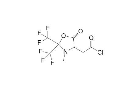 [3-Methyl-5-oxo-2,2-bis(trifluoromethyl)-1,3-oxazolidin-4-yl]acetyl chloride