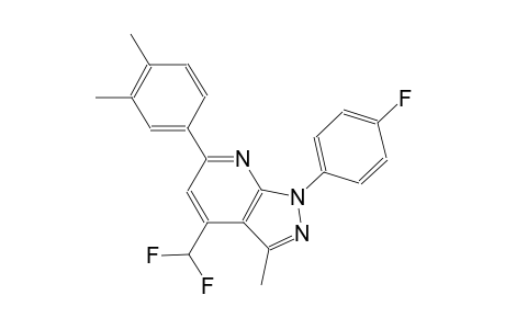 1H-pyrazolo[3,4-b]pyridine, 4-(difluoromethyl)-6-(3,4-dimethylphenyl)-1-(4-fluorophenyl)-3-methyl-